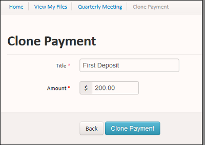 clone payment popup